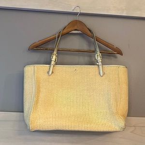 Tory Burch York Buckle Natural Straw Tote